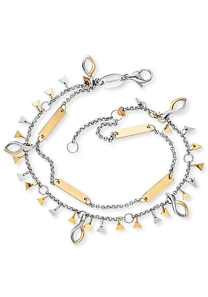 Engelsrufer Fußkette BOHO Triangle Bicolor, ERBS-TRIANGLE günstig online kaufen
