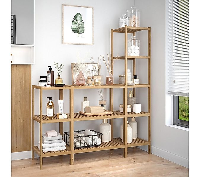 Bellamio Badregal Newa aus Bambus, 5 Ebenen, natürliches Standregal lackier günstig online kaufen