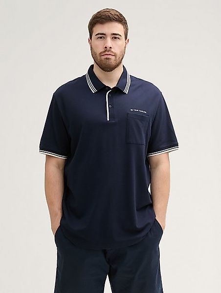 TOM TAILOR PLUS Poloshirt Plus Size - Poloshirt mit aufgesetzter Brusttasch günstig online kaufen