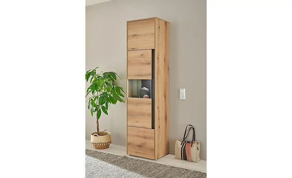 Vitrine  Cande ¦ holzfarben ¦ Maße (cm): B: 50 H: 200 T: 40.0 Schränke > Vi günstig online kaufen