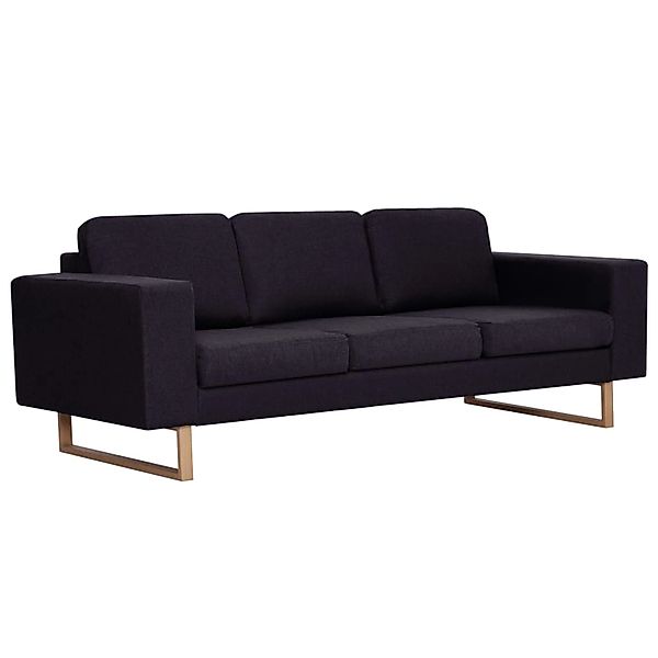 vidaXL 3-Sitzer-Sofa Stoff Schwarz günstig online kaufen