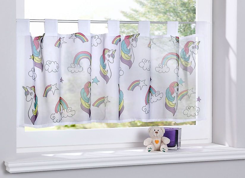 Gardinenbox Scheibengardine, Schlaufe (1 St), transparent, günstig online kaufen