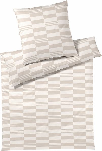 Elegante Bettwäsche "Skip" 2 Stk. tlg. angenehmes Hautgefühl günstig online kaufen