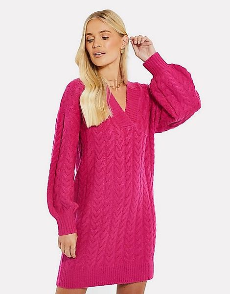 Threadbare Jerseykleid mit tollem Strickmuster günstig online kaufen