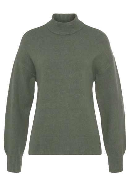 LASCANA Strickpullover mit Stehkragen und Rippbündchen, Loungewear günstig online kaufen