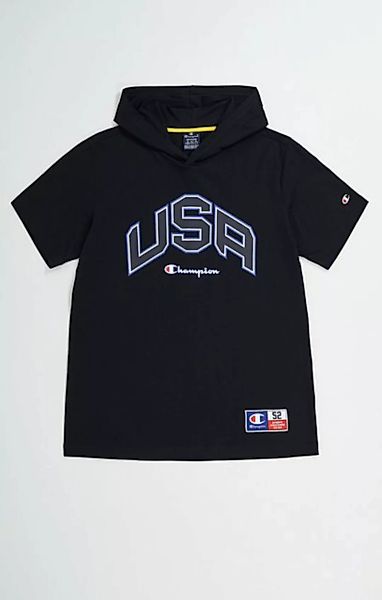 Champion Kurzarmshirt Hooded T-Shirt NBK/ROW günstig online kaufen