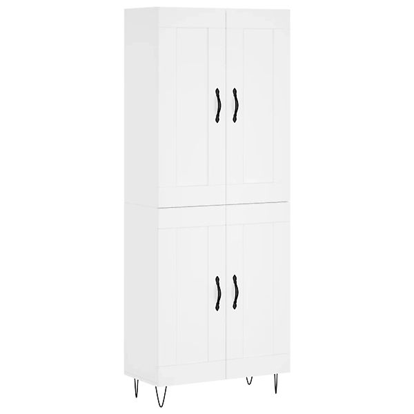 vidaXL Highboard Weiß 69,5x34x180 cm Holzwerkstoff 3199713 günstig online kaufen