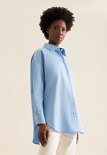 seidensticker Hemdbluse, 1/1 Kragen Uni günstig online kaufen