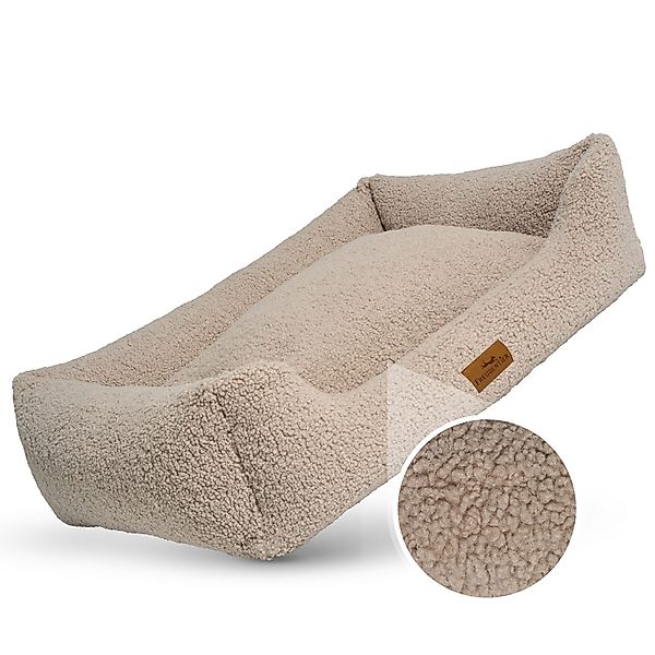 Freudentier Hundekorb Orthopädisches Hundebett aus Teddy, günstig online kaufen