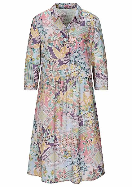 GOLDNER Sommerkleid "Kurzgröße Elegantes Viskosekleid mit Patch-Muster" Ohn günstig online kaufen