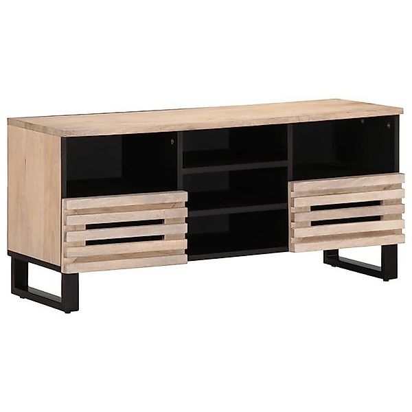 vidaXL TV-Schrank TV-Schrank 100x34x46 cm Raues Massives holz (1-St) günstig online kaufen