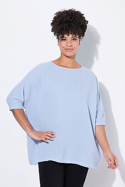 MIAMODA Longbluse Bluse oversized Musselin 3/4-Ärmel günstig online kaufen