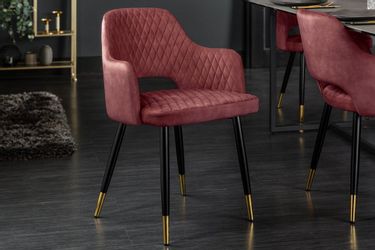 riess-ambiente 4-Fußstuhl PARIS rot / schwarz günstig online kaufen