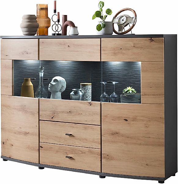 INOSIGN Highboard "DERA", Vitrine, Breite 160 cm günstig online kaufen