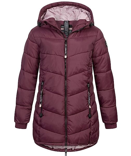 SUBLEVEL Steppjacke Damen Mantel mit Kapuze lange Winter Jacke Parka günstig online kaufen