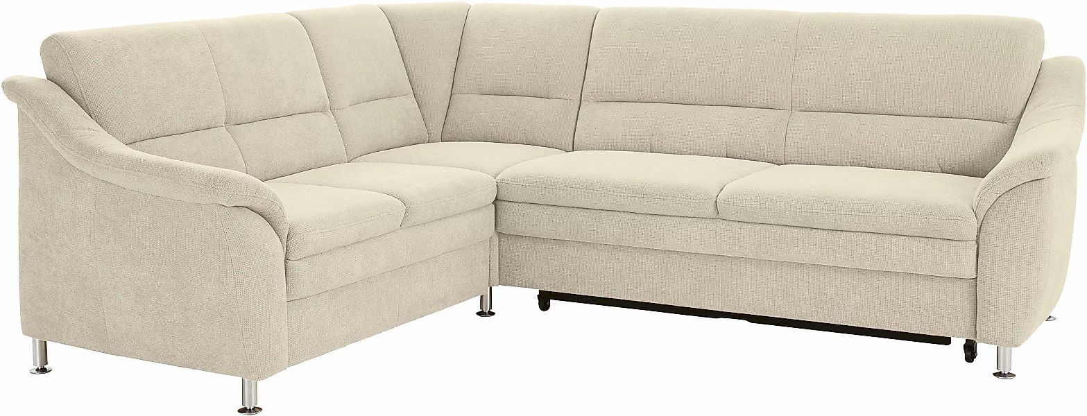 sit&more Ecksofa »Cardoso L-Form«, mit Federkern, wahlweise mit Bettfunktio günstig online kaufen