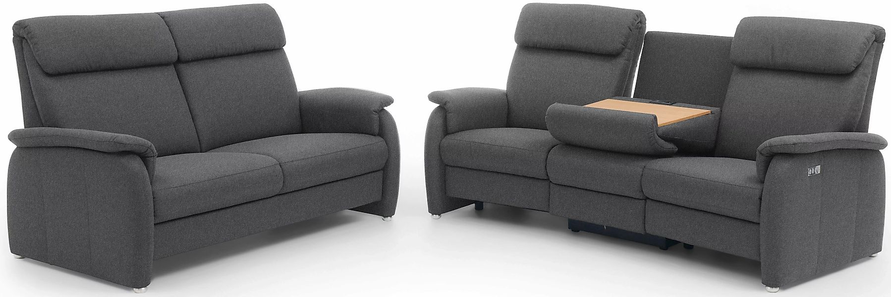 Home affaire 3-Sitzer "Turin mit Steckdose und USB-Port auch in Easy care-B günstig online kaufen