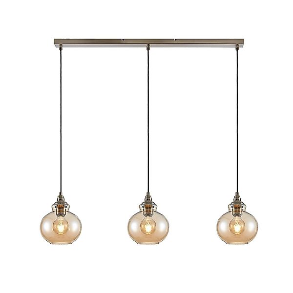 Lindby Pendelleuchte Tymoni 9624899 Retro Vintage Antik in Creme aus Glas 3 günstig online kaufen
