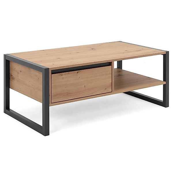 Homestyle4u Couchtisch Sofatisch Wohnzimmertisch Beistelltisch Holz Braun günstig online kaufen