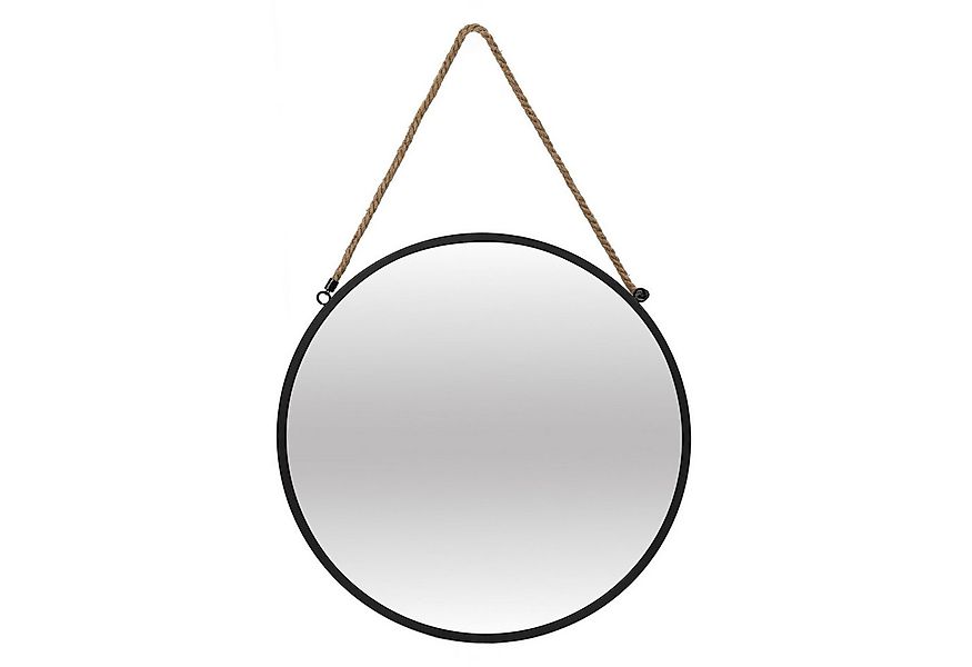 EDAXO Wandspiegel Runder Spiegel TINDRA, Ø 50 cm, Rundes Spiegel mit Jutese günstig online kaufen