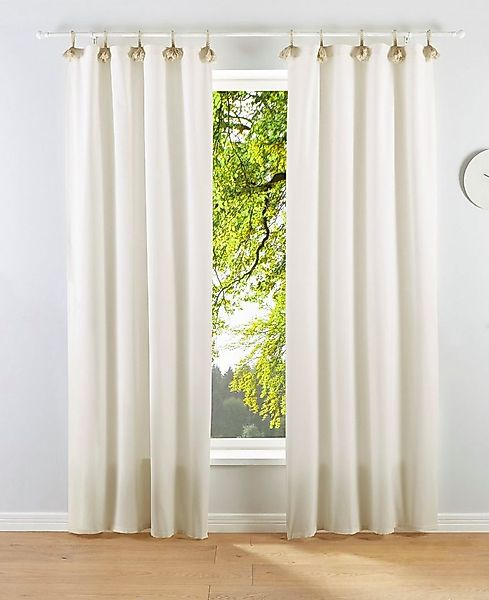 LeGer Home by Lena Gercke Gardine Jada (1 St), Schlaufen, blickdicht, Baumw günstig online kaufen