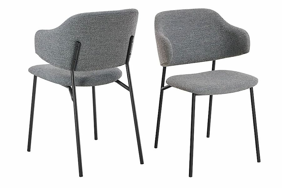 SalesFever Armlehnstuhl "Komfortabler Esszimmerstuhl mit Stil" (Set) 2 Stk. günstig online kaufen