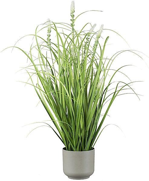 Kunstgras Grasbusch mit Salvienblüten, Creativ green, günstig online kaufen