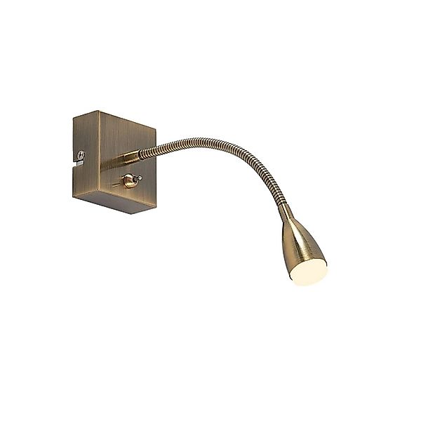 Lindby LED Wandleuchte Wandlampe Innen Jolka 9626892 Modern in Bronze aus M günstig online kaufen