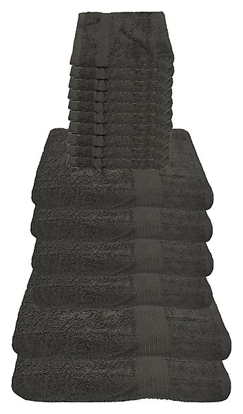 Julie Julsen Handtücher 16-Handtücher-Grau, Baumwolle (16-St) günstig online kaufen