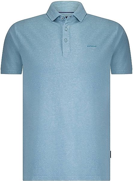 State of Art Poloshirt Piqué Melange Hellblau - Größe S günstig online kaufen