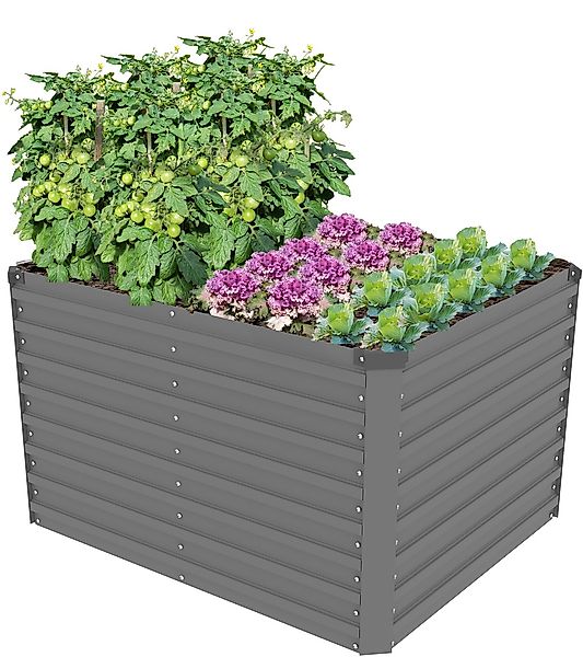 KONIFERA Hochbeet ""Emmy", bodenloses Gartenbeet aus verzinktem Stahl" mit günstig online kaufen