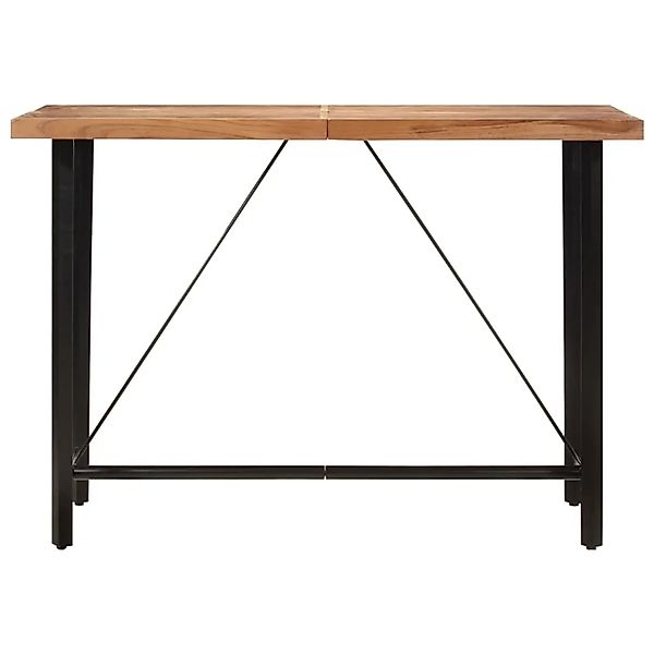 vidaXL Bartisch 150x70x107 cm Massivholz Akazie und Eisen günstig online kaufen