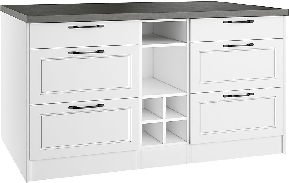 KOCHSTATION Kücheninsel »KS-Lani, Breite 153 cm, mit Flaschenregal« MDF-Fro günstig online kaufen