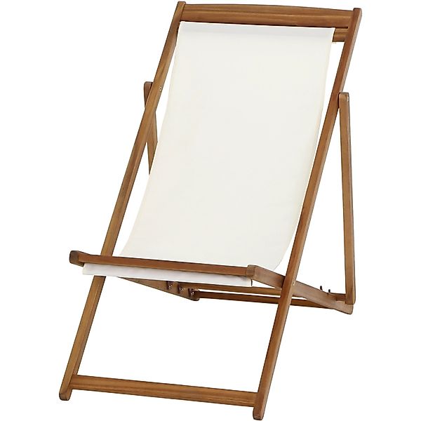 Siena Garden Beachliege Aviro 98,5 cm x 57 cm x 98 cm Ecru FSC® günstig online kaufen