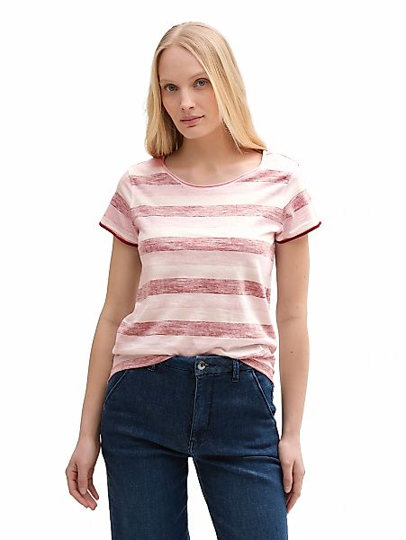 TOM TAILOR T-Shirt, mit All-Over Print günstig online kaufen