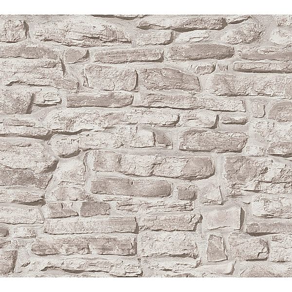 A.S. Création Vliestapete in Naturstein Optik Greige 10,05 m x 0,53 m günstig online kaufen