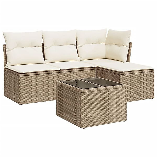 vidaXL Gartenlounge-Set 5-tlg. Garten-Sofagarnitur mit Kissen günstig online kaufen