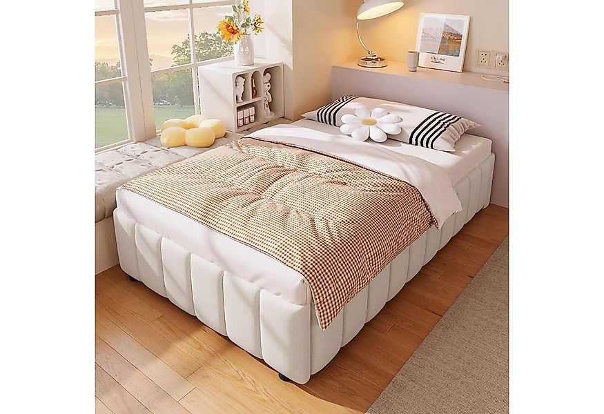 STILVORA Polsterbett Tagesbett 90×200 Stauraumbett Jugendbett mit Stauraum, günstig online kaufen