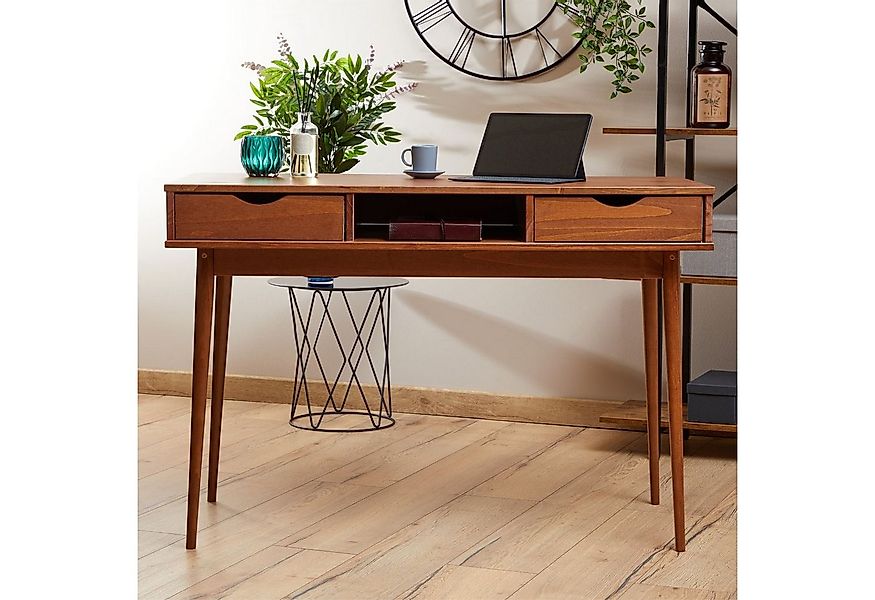 IDIMEX Schreibtisch STEFANO, Bürotisch mit Schubladen aus Massivholz Konsol günstig online kaufen