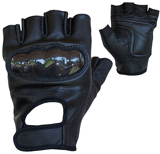PROANTI Motorradhandschuhe fingerlose Chopper-Handschuhe aus Leder günstig online kaufen