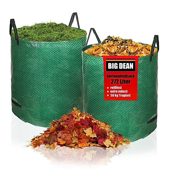 BigDean Gartenbox Gartenabfallsack 272 L Gartentasche günstig online kaufen