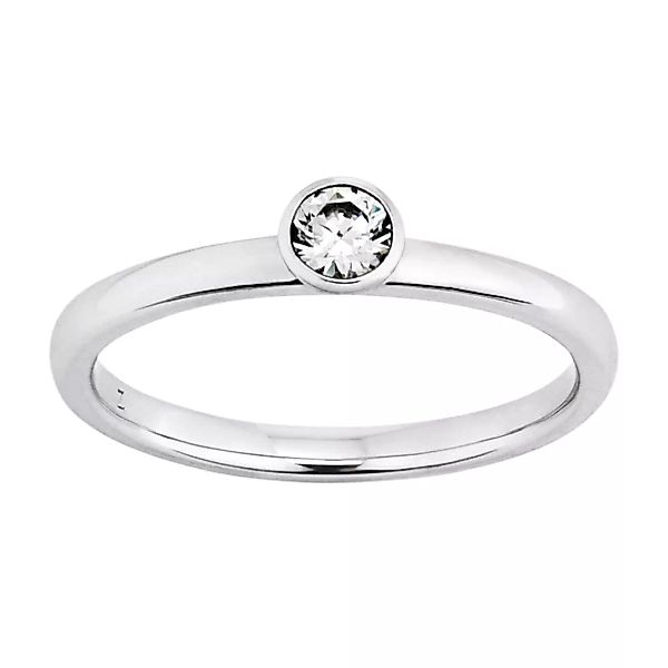 ONE ELEMENT Diamantring "0.2 ct Diamant Brillant Zarge Ring aus 950 Platin" günstig online kaufen