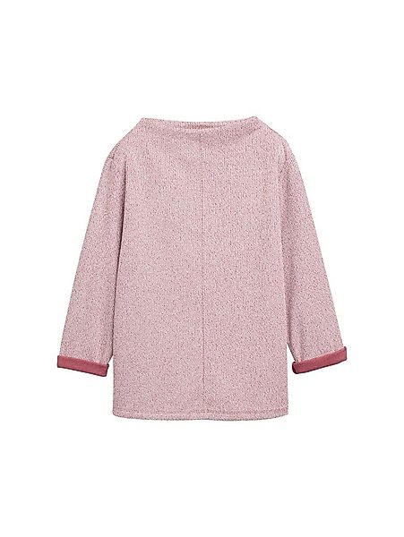 TOM TAILOR Rundhalspullover Sweatshirt In Melange-Optik günstig online kaufen