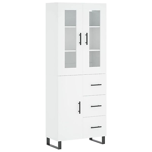 vidaXL Highboard Weiß 69,5x34x180 cm Holzwerkstoff 3198489 günstig online kaufen