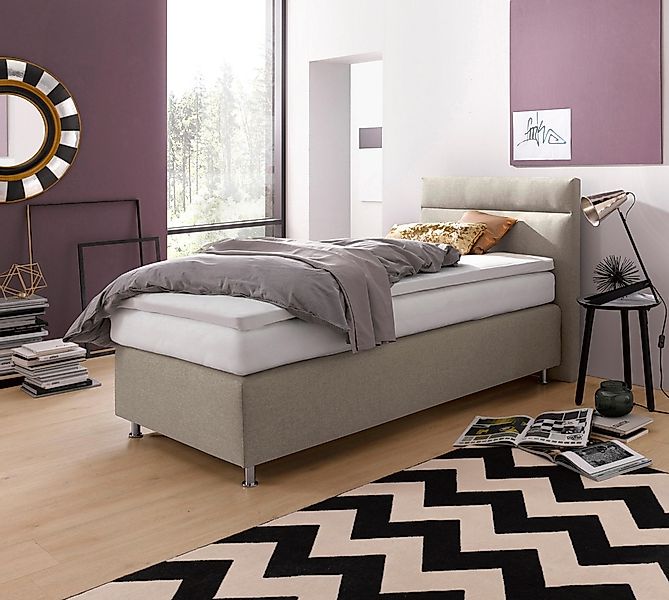 Westfalia Schlafkomfort Boxspringbett wahlweise mit LED-Beleuchtung günstig online kaufen