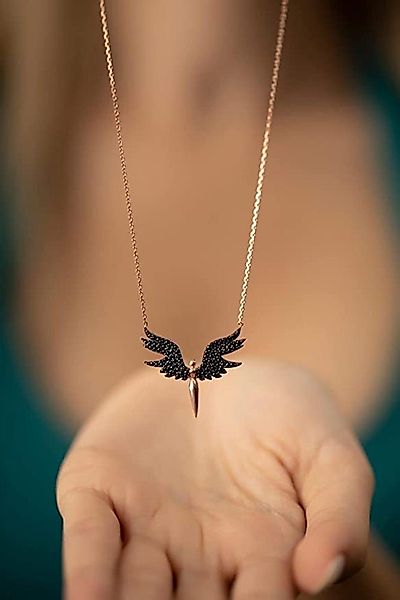 Einzelstück Kette mit Anhänger Schutzengel Halskette günstig online kaufen