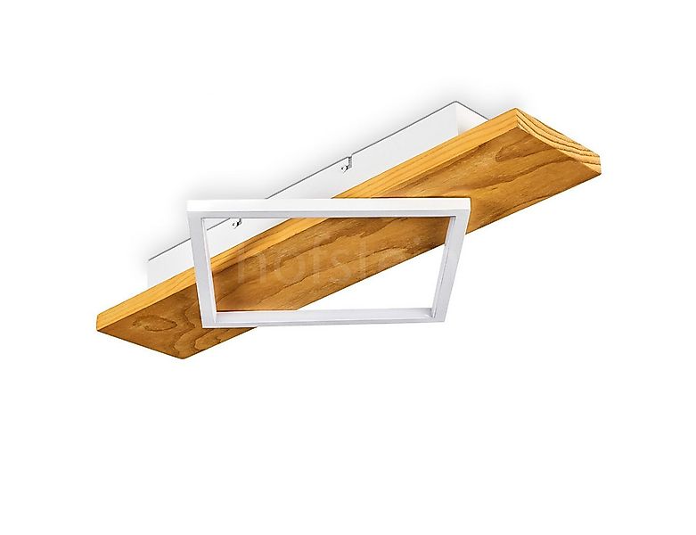 hofstein Deckenleuchte »Palermo« moderne Deckenlampe aus Metall/Holz/Kunsts günstig online kaufen