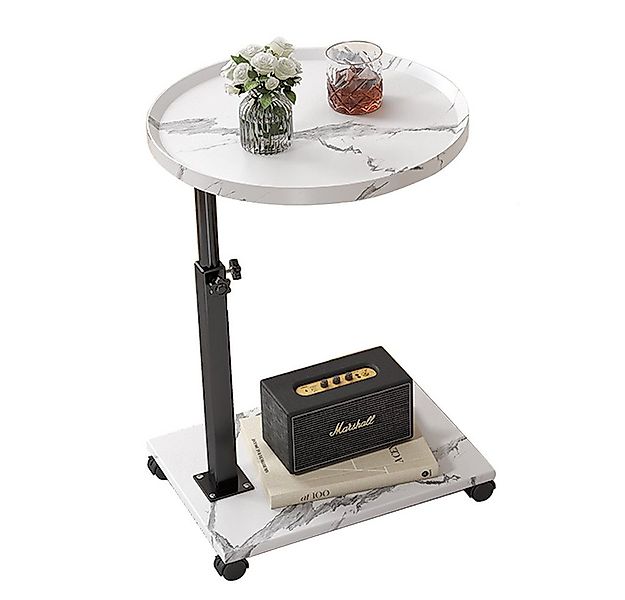 NUODWELL Beistelltisch Beistelltisch C Form, Mobiler Couchtisch Sofatisch H günstig online kaufen