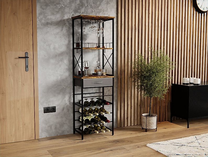 Lenmar Weinregal Weinregal aus Metall,Flaschenregal,Regale,Flaschenhalter L günstig online kaufen