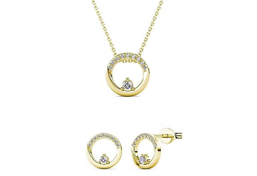 Ella Eisvogel Schmuckset Klarinen - Set : Halskette, Ohrringe & 30 Kristall günstig online kaufen